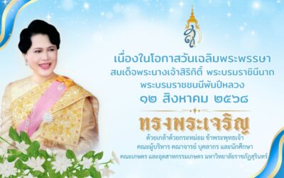เนื่องในโอกาสมหามงคลวันเฉลิมพระชนมพรรษา 12 สิงหาคม 2568